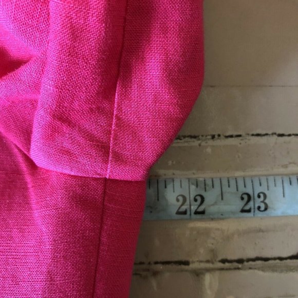 JESSICA HOWARD PINK/WHITE EMBROIDERED OPEN FRONT BLAZER 10-EUC - Picture 3 of 6